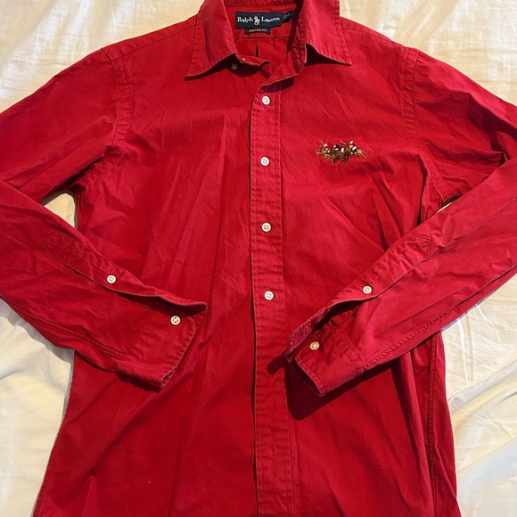 Ralph Lauren Red button up Shirt - Picture 2 of 4